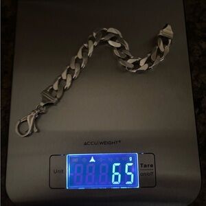 Men's Silver Chain Bracelet